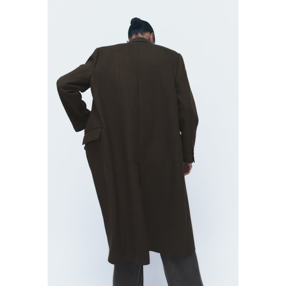 Zara linen blend coat - Picture 6 of 12